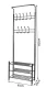 Ruhhy Freestanding Clothes Rack with Shoe Shelves