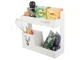 Hanging Organizer Shelf for Kitchen and Bathroom, White