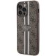 Guess iPhone 15 Pro Max Case 4G Printed Stripes MagSafe, Brown