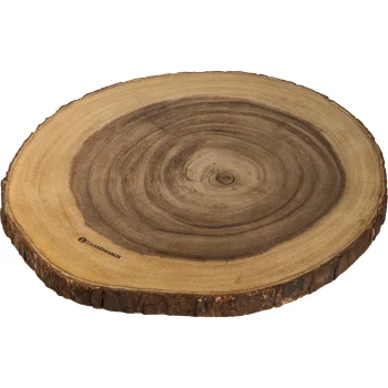 Zassenhaus 59083 Round Serving Plate, Acacia Wood, 45 cm