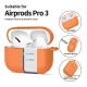 Tech-Protect Silicone Hook Case for AirPods Pro with Carabiner - Orange