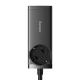 Baseus GaN3 Pro 100W Charging Station 2xUSB-A 2xUSB-C + 1m Cable, Black