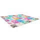 Double-sided Foldable Foam Play Mat Pad Rug for Kids, Words/Giraffe, 198x179cm