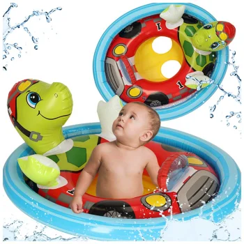 INTEX 59570 Turtle Baby Swim Float with Seat for Toddlers 3-4 Years, max 23kg