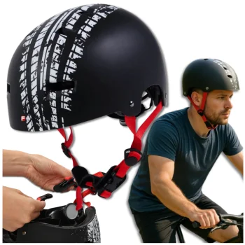 Fischer BMX Track Protective Helmet L/XL (58-61 cm), Black