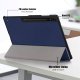 Samsung Galaxy Tab S9 Ultra (SM-X910, SM-X916B) Tri-fold Stand Design Leather Case Cover, Blue