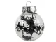 Christmas Tree Baubles 6 cm, Set of 24, Black