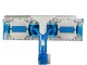 Telescopic Window Squeegee and Scrubber, Blue