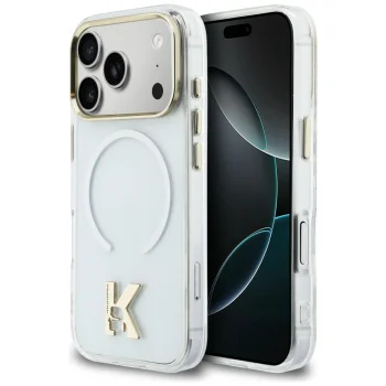 Karl Lagerfeld IML K Head Logo MagSafe Case for Apple iPhone 17 Pro, Clear