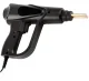 Compact plastic welding machine with 200 staples and LED, black