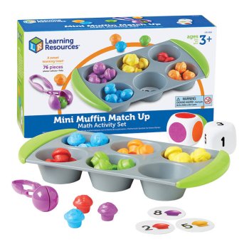 Bērnu Attīstošā Matemātiskā Rotaļlieta Šķirotājs Sorteris Puzle "Mini mafini" | Kids Toddler Educational Toy...