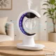 Ultrasonic Air Humidifier and Aroma Diffuser with LED Night Lamp, 90 ml, White