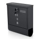Humberg Wall Mounted Mailbox with Newspaper Holder HM-861, 34x30.5x10 cm, anthracite