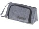 School Double Pencil Writing Supplies Cosmetic Case, Gray