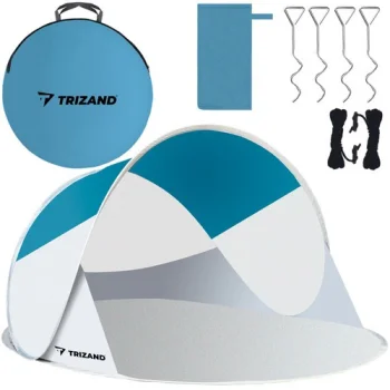 Trizand Beach Tent 220x120x90cm, Turquoise/Grey
