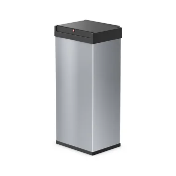 Hailo Big-Box Swing XL Waste Bin with Swing Lid, 52 L, Silver