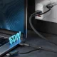 3mk Hyper Cable N-SERIES 2 in 2 USB-A/C to USB-C/Lightning 1.2m 60W - Black