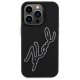 Karl Lagerfeld 3D Rubber Signature Case for iPhone 15 Pro, Black