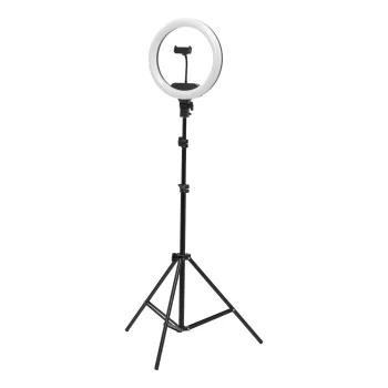 13" 36W LED Ring Light with Tripod and Remote Control, Black