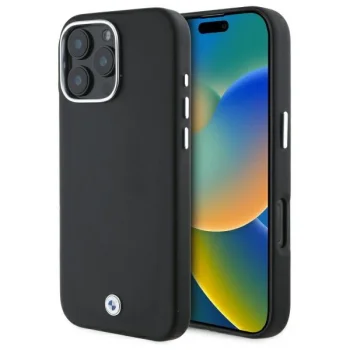 BMW iPhone 16 Pro Max Case Sign Full Wrapped Metal MagSafe, Black