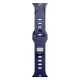 3mk Silicone Watch Strap for Apple Watch 42 / 44 / 45 / 49 mm, Blue