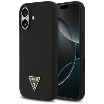Guess Silicone Triangle Logo MagSafe Phone Case Cover iPhone 17 - Black