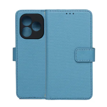 Smart Triangle Wallet Case for Honor 600 / 600 Pro, Blue