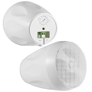 Outdoor Landscape Speakers 40W 6.5'' Two-Way, White (Pair)