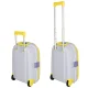 Kids Travel Suitcase on Wheels with LED, Cabin Luggage, Yellow