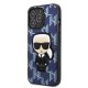 Karl Lagerfeld iPhone 13 Pro Max Case Monogram Ikonik Patch Blue