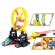 Toy Car Track with Launcher and Ski Jump (140 cm)