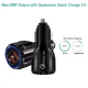 Maclean MCE478 B Car Charger, 2x USB, Quick Charge 3.0, 30W, Black