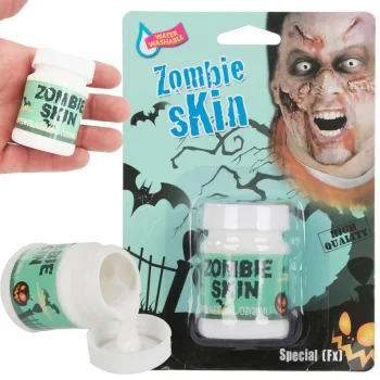 Zombie Skin Halloween Makeup Base for Scars and Wounds, White, 28ml