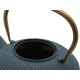 Bredemeijer Linhai 153031 Cast Iron Teapot, 1.1L, Petrol Gold