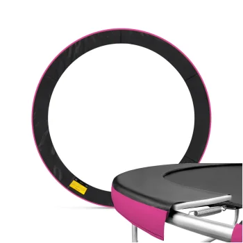 4FIZJO Trampoline Spring Cover 8FT 244-252 cm, Black/Pink