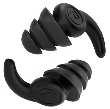 Reusable Silicone Earplugs, Black
