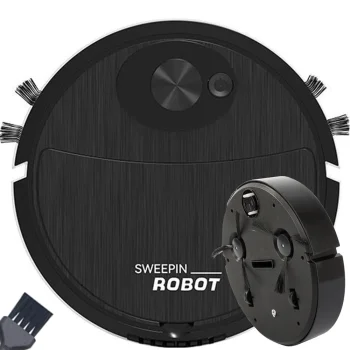 Automatic Cordless Robotic Vacuum Cleaner for Hard Floors, Black