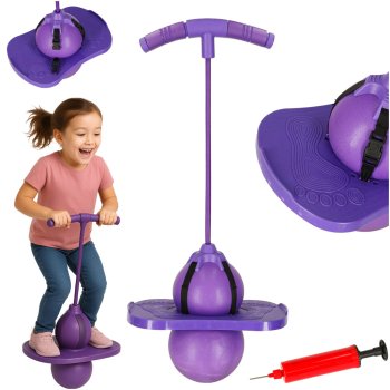 Foam Pogo Jumper for Kids, Balance Training Toy, Purple