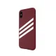 Adidas OR Molded PU Suede Case for iPhone X / XS Burgundy