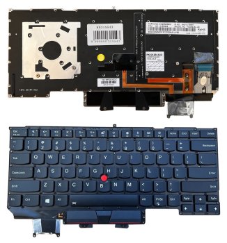 Keyboard for Lenovo ThinkPad X1 Carbon Gen 5 & 6 Backlit with TrackPoint, US Layout, Black