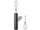 Cordless Hand Mixer Electric Whisk, USB Rechargeable Egg Beater for Baking, black