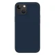 Uniq Lino Silicone Case for iPhone 14 Plus and 15 Plus in Blue