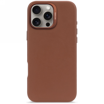 Decoded Leather Backcover case with MagSafe iPhone 16 Pro Max - brown