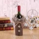 Christmas Wine Bottle Cover Sweater Decoration, Brown