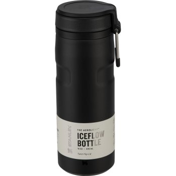 Бутылка для воды Stanley IceFlow Bottle Twist Flip 0.47 л, черная