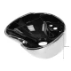 Gabbiano Ceramic Hair Wash Basin for Salon Backwash, Silver
