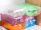 Stackable Shoe Storage Boxes, 10 Pack Clear Plastic Organizer, Multicolor