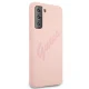 Guess Samsung Galaxy S21+ Case Silicone Vintage Script, Pink