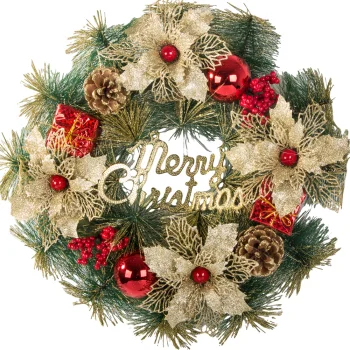 Christmas Wreath with Decorations, 40 cm