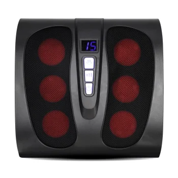 4Fizjo LITE Electric Foot Massager with Heating, Black